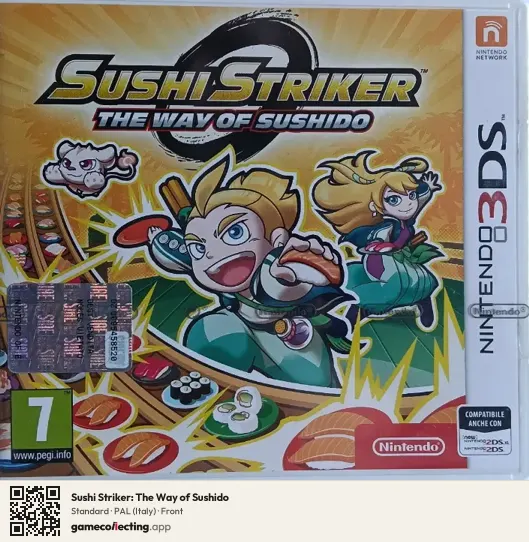 Sushi Striker: The Way of Sushido Nintendo 3DS, Italy box front