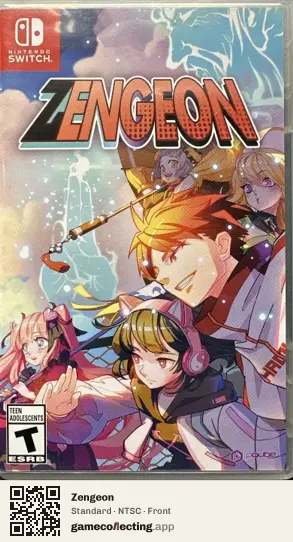 Zengeon Nintendo Switch, NTSC box front