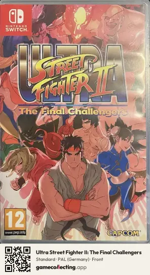 Ultra Street Fighter II: The Final Challengers Nintendo Switch, Germany box front