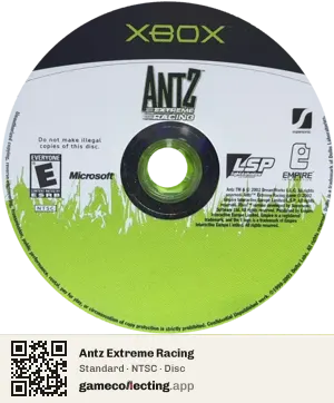 Antz Extreme Racing Xbox, NTSC disc