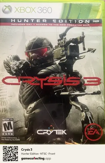 Crysis 3 Xbox 360, NTSC box front