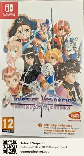 Tales of Vesperia Nintendo Switch, Europe box front