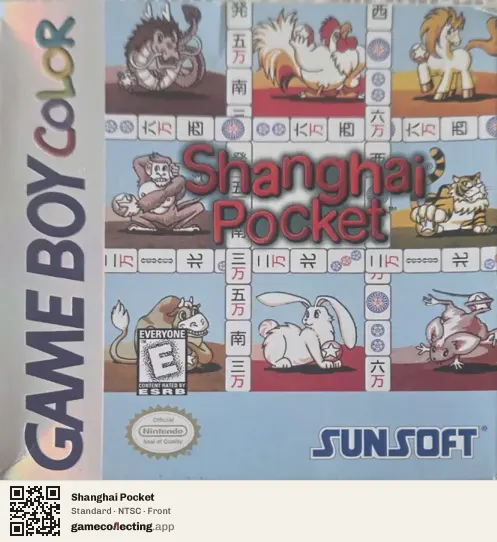 Shanghai Pocket Game Boy Color, NTSC box front