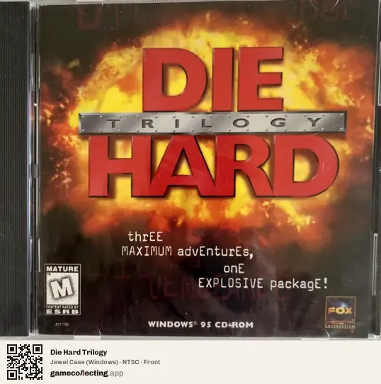 Die Hard Trilogy Computer, NTSC box front