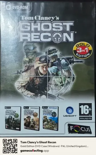 Tom Clancy's Ghost Recon Computer, United Kingdom box front
