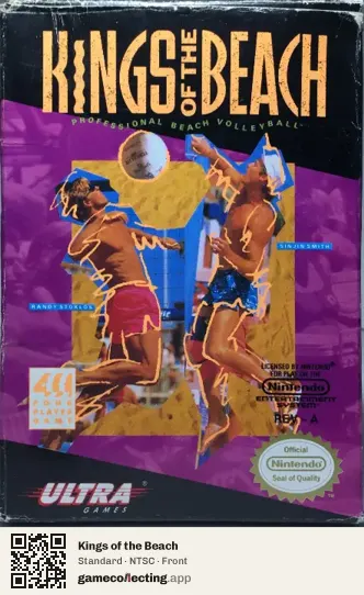 Kings of the Beach Nintendo Entertainment System, NTSC box front