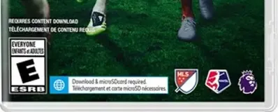 EA Sports FC 26, the ESRB box on its front
