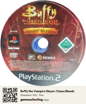 Buffy the Vampire Slayer: Chaos Bleeds PlayStation 2, PAL disc