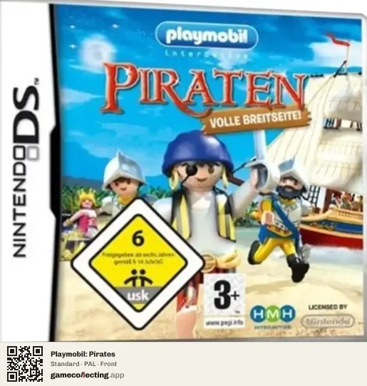 Playmobil: Pirates Nintendo DS, PAL box front