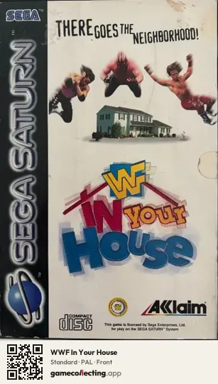 WWF In Your House Sega Saturn, PAL box front