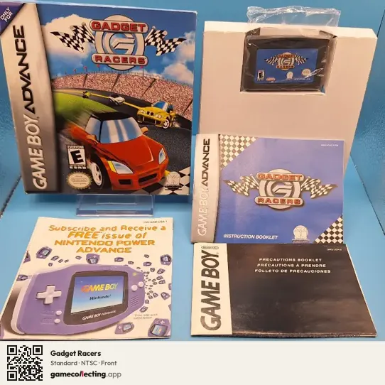 Gadget Racers Game Boy Advance, NTSC box front