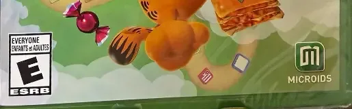 Garfield Lasagna Party, the ESRB box on its front