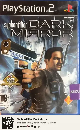 Syphon Filter: Dark Mirror PlayStation 2, Nordic countries box front