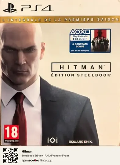Hitman PlayStation 4, France box front