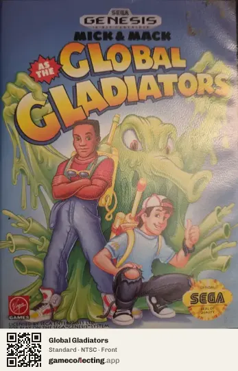 Global Gladiators Sega Mega Drive / Genesis, NTSC box front
