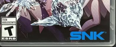 SNK Heroines: Tag Team Frenzy, the ESRB box on its front