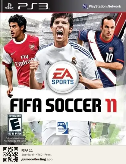FIFA 11 PlayStation 3, NTSC box front