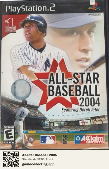 All-Star Baseball 2004 PlayStation 2, NTSC box front