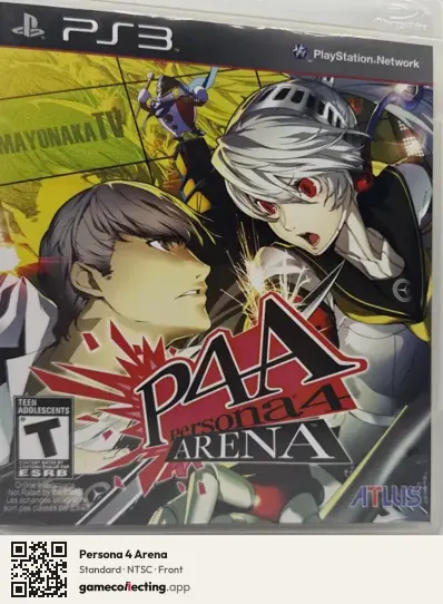Persona 4 Arena PlayStation 3, NTSC box front