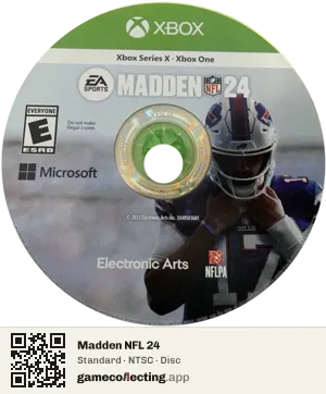 Madden NFL 24 Xbox Series X, NTSC disc