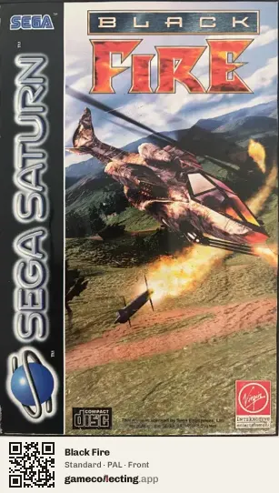 Black Fire Sega Saturn, PAL box front