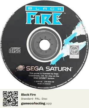 Black Fire Sega Saturn, PAL disc