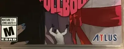 Catherine: Full Body, the ESRB box on its front