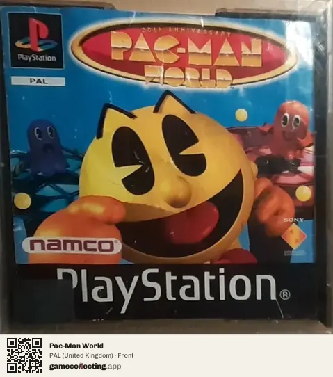 Pac-Man World PlayStation, United Kingdom box front
