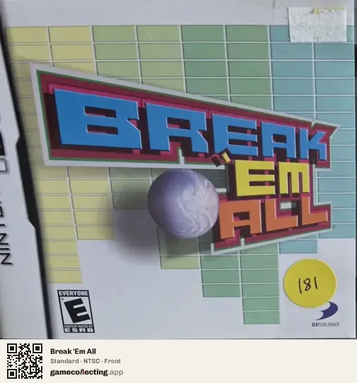 Break 'Em All Nintendo DS, NTSC box front