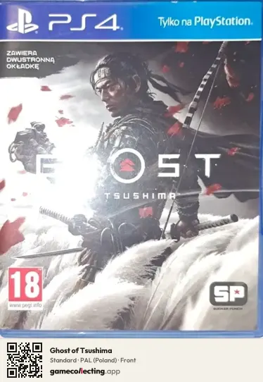 Ghost of Tsushima PlayStation 4, Poland box front