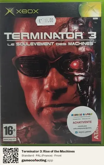 Terminator 3: Rise of the Machines Xbox, France box front