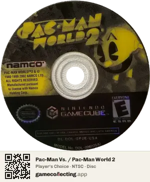Pac-Man Vs. / Pac-Man World 2 Nintendo GameCube, NTSC disc