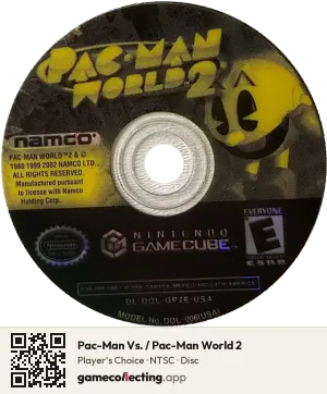 Pac-Man Vs. / Pac-Man World 2 Nintendo GameCube, NTSC disc