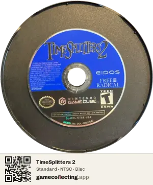 TimeSplitters 2 Nintendo GameCube, NTSC disc