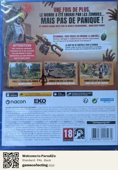 Welcome to ParadiZe PlayStation 5, PAL box back