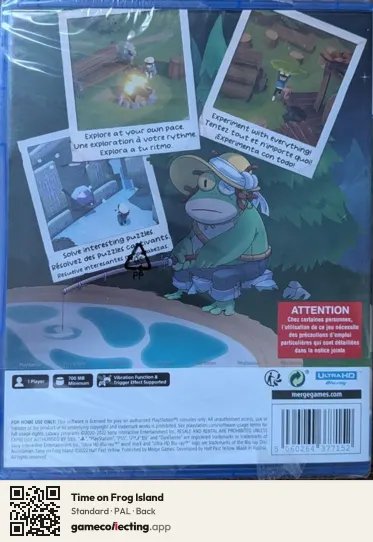 Time on Frog Island PlayStation 5, PAL box back
