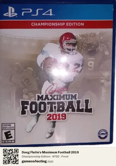 Doug Flutie's Maximum Football 2019 PlayStation 4, NTSC box front