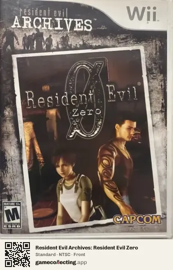 Resident Evil Archives: Resident Evil Zero Nintendo Wii, NTSC box front