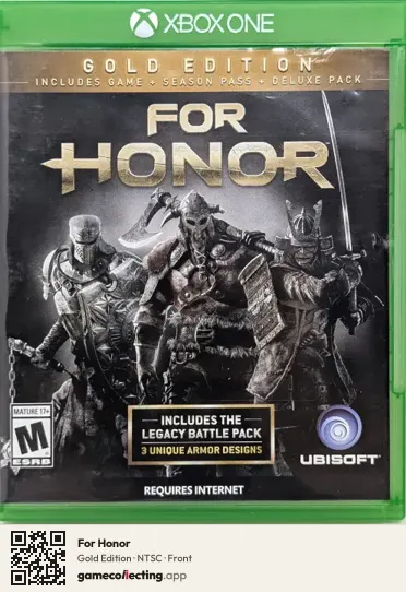For Honor Xbox One, NTSC box front