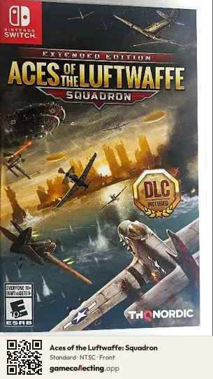 Aces of the Luftwaffe: Squadron Nintendo Switch, NTSC box front
