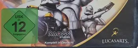 Star Wars: The Clone Wars: Republic Heroes, the USK square on its front
