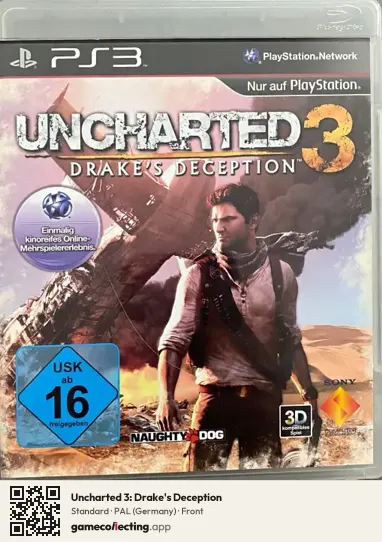 Uncharted 3: Drake's Deception PlayStation 3, Germany box front