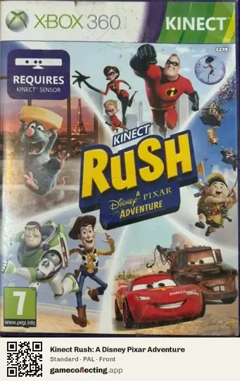 Kinect Rush: A Disney Pixar Adventure Xbox 360, PAL box front
