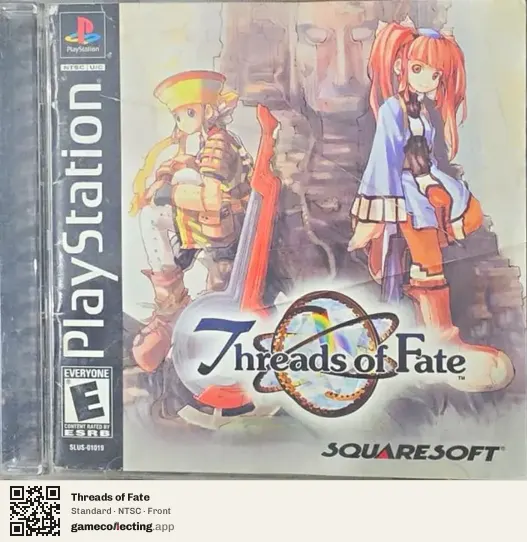 Threads of Fate PlayStation, NTSC box front
