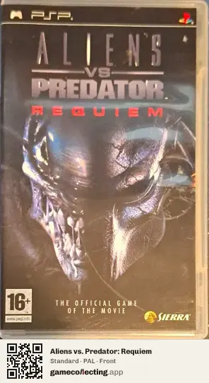 Aliens vs. Predator: Requiem PlayStation Portable, PAL box front