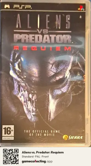 Aliens vs. Predator: Requiem PlayStation Portable, PAL box front