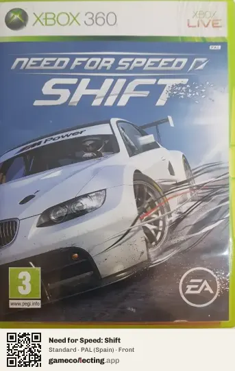 Need for Speed: Shift Xbox 360, Spain box front