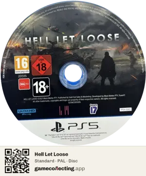 Hell Let Loose PlayStation 5, PAL disc