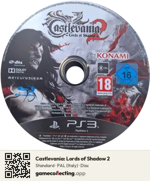 Castlevania: Lords of Shadow 2 PlayStation 3, PAL disc