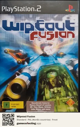 Wipeout Fusion PlayStation 2, Nordic countries box front